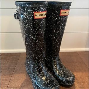 Girls Hunter sparkle boots 1